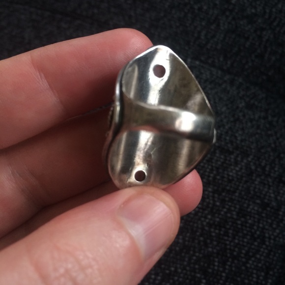 925 stamped statement silver ring - Picture 6 of 8